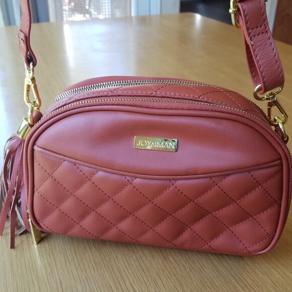 Joy & Iman Quilted Leather Crossbody Purse - Picture 3 of 12